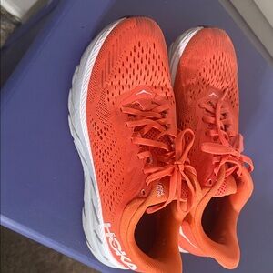 Hoka Vibrant Orange Athletic Shoes Hoka One